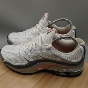Nike Shoes Womens 10 Reax Run 5 Running White Pink Silver 407987-116 Flaw